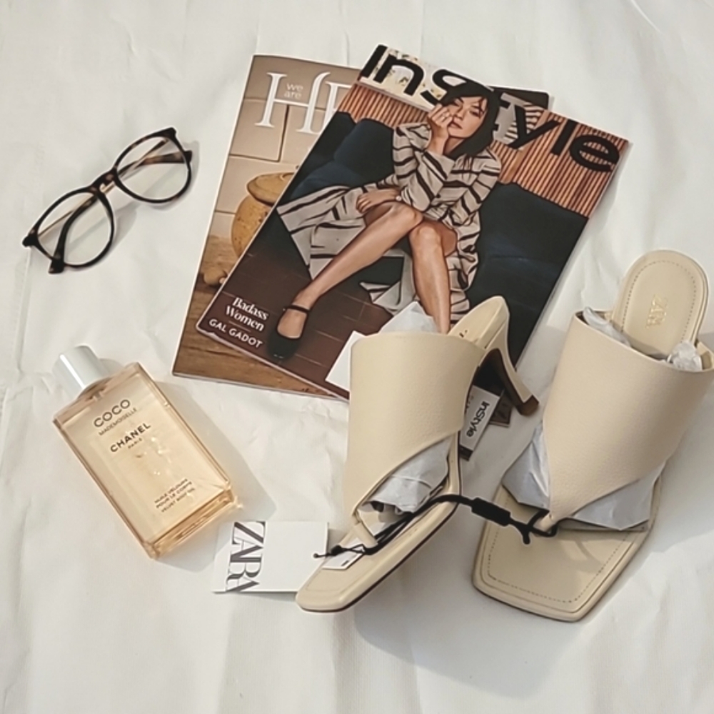 ZARA off white heels